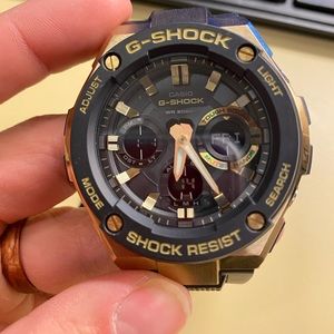 Black and Gold Solar G-Shock